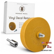 Wonder Wheel Adhesive Remover and Car Decals Eraser Kit - 4-Inch 1 Pack Solid
