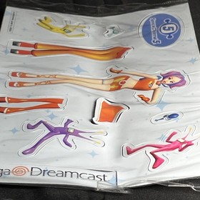 Space Channel 5 SEGA Dreamcast Promotional Magnet Sheet New Sealed Vintage 2000