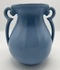 Stangl Blue Art Deco Pottery Urn Vase Vintage7" USA 3200