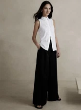 Banana Republic Riley Tailored White Tank Size 0 NWT RT $70