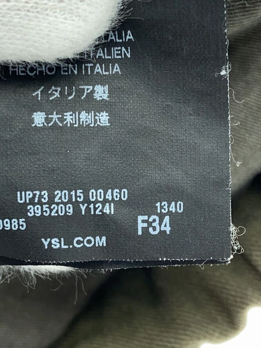 SAINT LAURENT (YSL) Giacca con cappuccio imbottita SAINT LAURENT altra edizione cotone twill 34 kaki usata