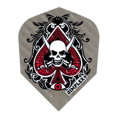 Harrows Dimplex Standard Dart Flights Spades Skull 3er Set