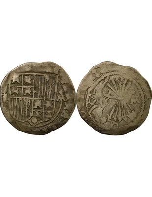 Espagne Ferdinand & Isabelle - Real Argent - 1557 / 1566 T Tolède - Photo 1/3