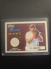 2004 Bowman Heritage - Threads of Greatness C.C. Sabathia #TG-CS (MEM)