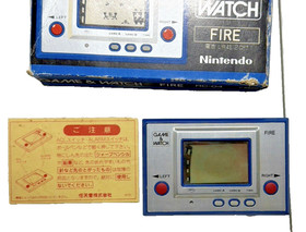 Nintendo Game & Watch Fire RC-04 Japanese with Original Box Untested SOLD AS IS!