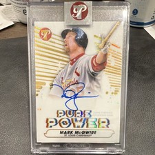 Topps Pristine Pure Power Gold Refractor Mark McGwire #PPA-MM /50 Cardinals