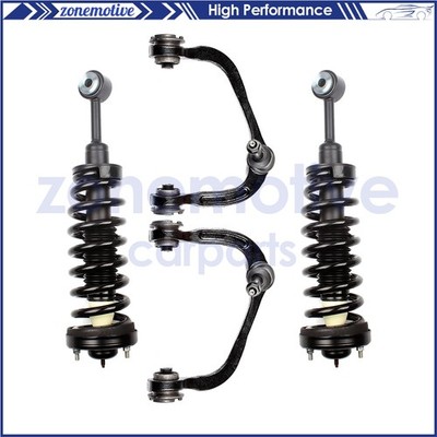 4pc Complete Struts Front Control Arm 4WD for Ford F-150 & Mark LT