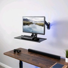 VIVO Computer Keyboard Mouse Platform VESA Mount Attachment 25.5 x 8" Tray
