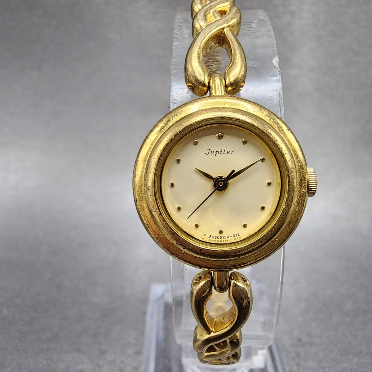 Orient Jupiter Watch Women 21mm Gold Dial Gold Tone Round F05515