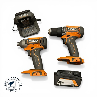 #ad #ad RIDGID R9272 18V Drill Driver amp; Impact Driver Combo w 1 4Ah Li Ion Battery $139.99