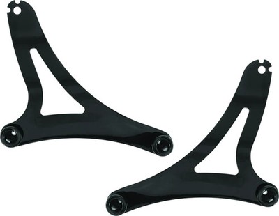 Kuryakyn Fixed Mounts Multi-Purpose Driver & Passenger Backrest Black - 7092