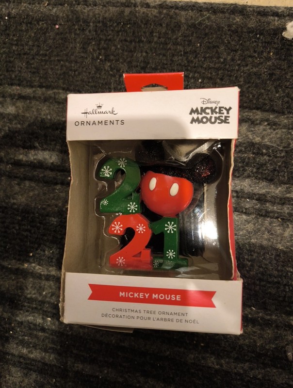 Hallmark Disney Mickey Mouse 2021 Christmas Tree Ornament Holiday Decoration