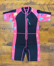 Chriffer Girls Neoprene 2mm Shorty Wetsuit Front zipper Kids Size XL NEW