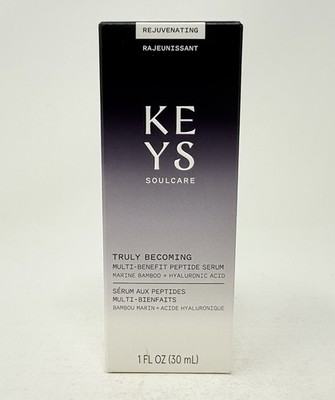 KEYS Soulcare Truly Becoming Multi-Benefit Peptide Serum 1oz. Full Size NIB