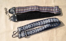 2 Vintage Hippie-Style Woven Camera Neck Straps w/Metal Buckles and Hooks