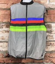GOLFUO Darkchamp Bodyglower Reflective Vest Gray Size XL New With Tags