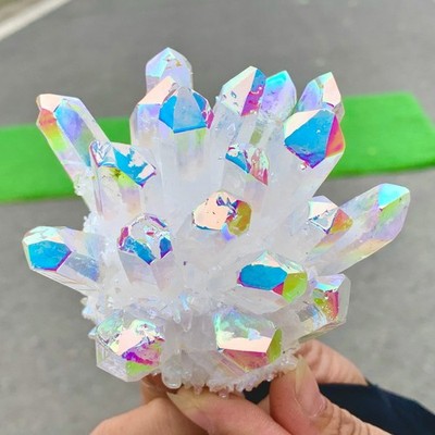 366G New Find Phantom Quartz Crystal Cluster Mineral Specimen Healing