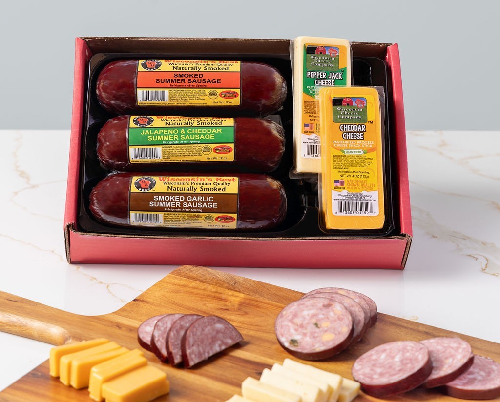Wisconsin's Best - Premium Cheese & Sausage Gift Box