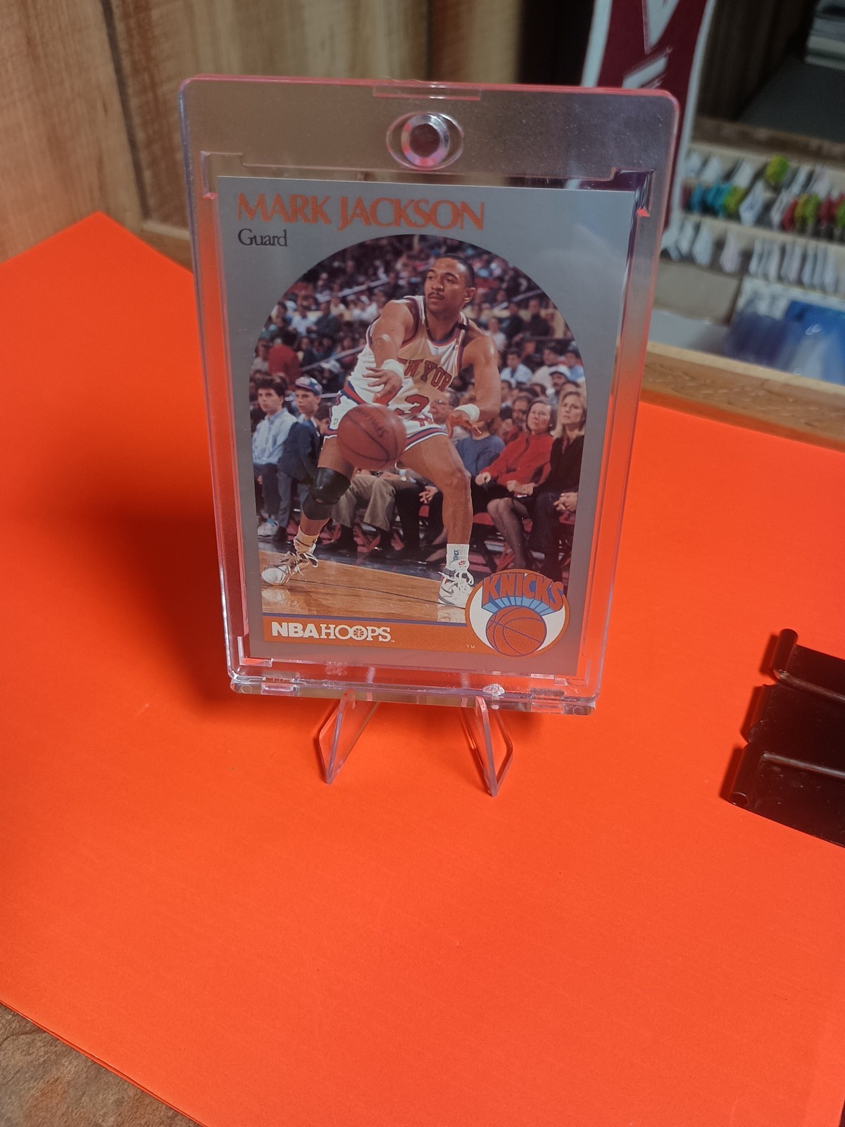 **Menendez Brothers Card** 1990-91 NBA Hoops - Mark Jackson #205