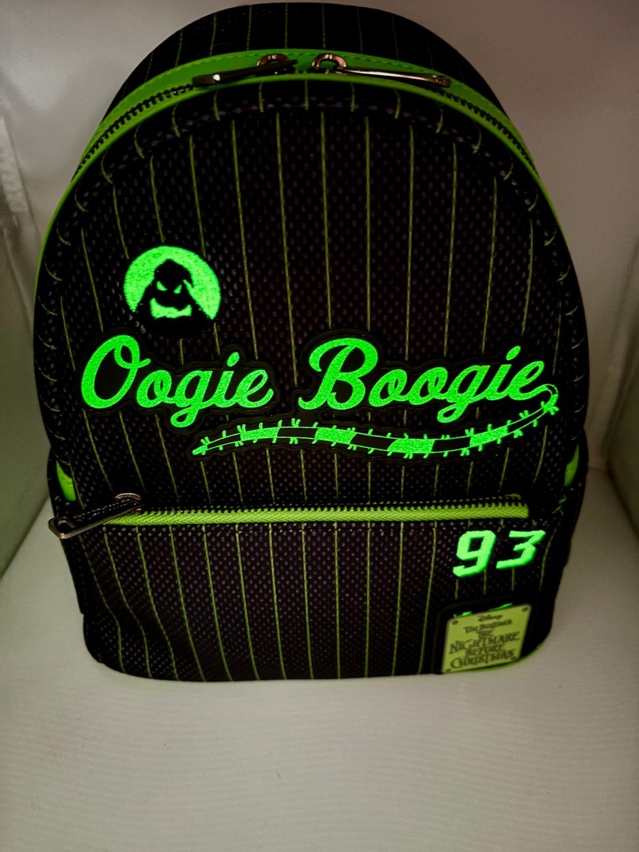Loungefly Disney NBC Oogie Boogie GLOW IN DARK Mini Backpack 