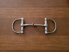4.75" D Ring Snaffle Bit Horse English Western Tack Jumping Dressage Hunter