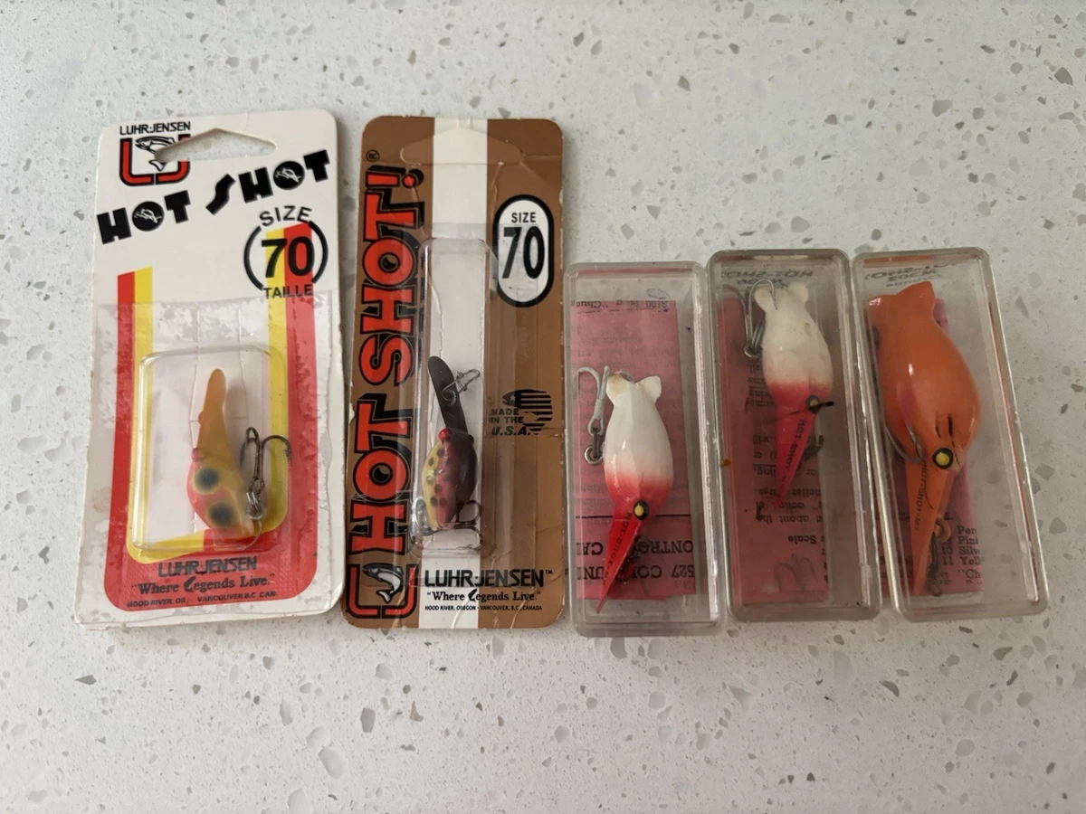 Luhr Jensen Hot Shot - 3, 5.5g blanc/rouge/noir, Leurre de Pêche #22702