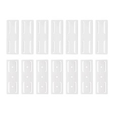 14pcs Adhesive Punch-Free Socket Holder, Power Strip Holder Fixer, White