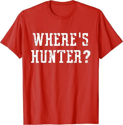 Where's Hunter Pro Trump Conservative Anti Biden Gift Unisex T-Shirt