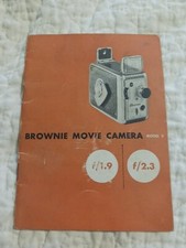 Brownie Movie Camera F/2.3 Model 2 Original Kodak Manual Booklet Only 1959