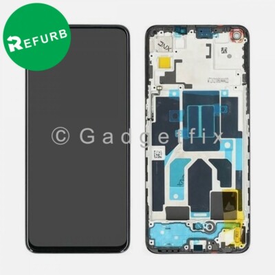 For OnePlus Nord CE Gray Sierra AMOLED Display Screen Digitizer Assembly Frame