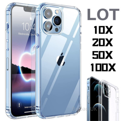 Wholesale Lot For Apple iPhone 13 12 Pro Max 12 Mini Clear Case Shockproof Cover
