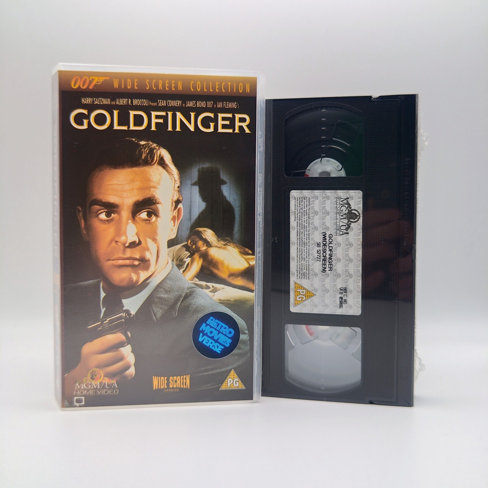 James Bond Goldfinger Widescreen Edition VHS 007 New and Sealed Tape (1964)