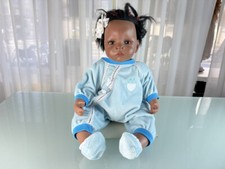 Künstlerpuppe Waltraud Hanl Vinyl Puppe 53 cm. Top Zustand 