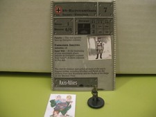  Axis  Allies Miniatures 1939-1945 SS-Haupsturmfuhrer with card 47/60 