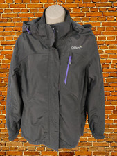 Womens Gelert Size Uk 10 Black Mesh Lined Outdoor Jacket Coat Lightweight Hood
