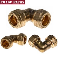  15MM  Compression elbow Brass Coupler Pipe Fitting 15mm Connector fittings UK