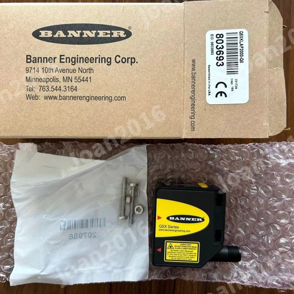 Banner Engineering Q5XKLAF2000Q8 803693 Through Beam Optical Sensor *b