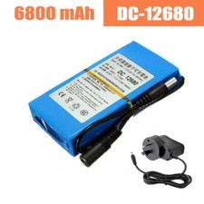New DC 12680 6800mAh 12V Super Rechargeable Li-ion Battery Pack for CCTV Cameras