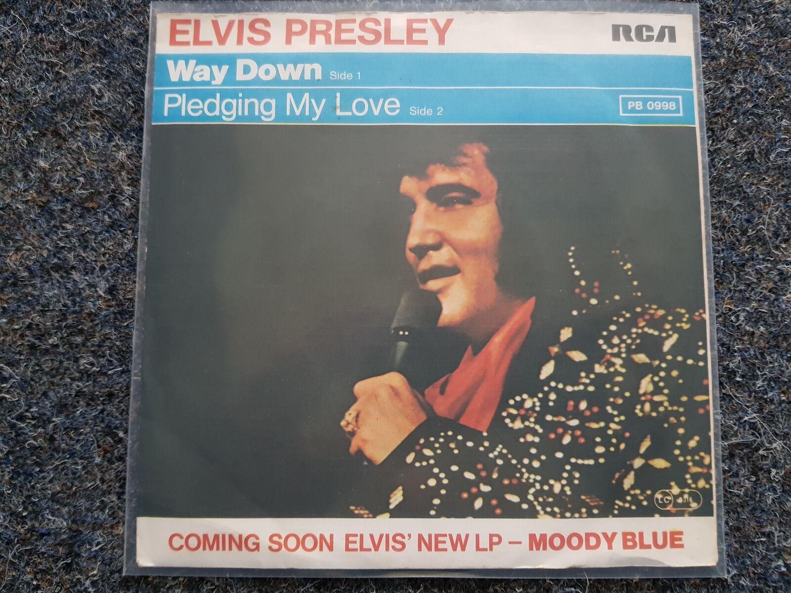 7"" Single Vinyl Elvis Presley - Way down GERMANY