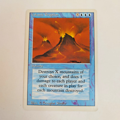 Magic the Gathering MTG Revised: VOLCANIC ERUPTION Card LP | eBay