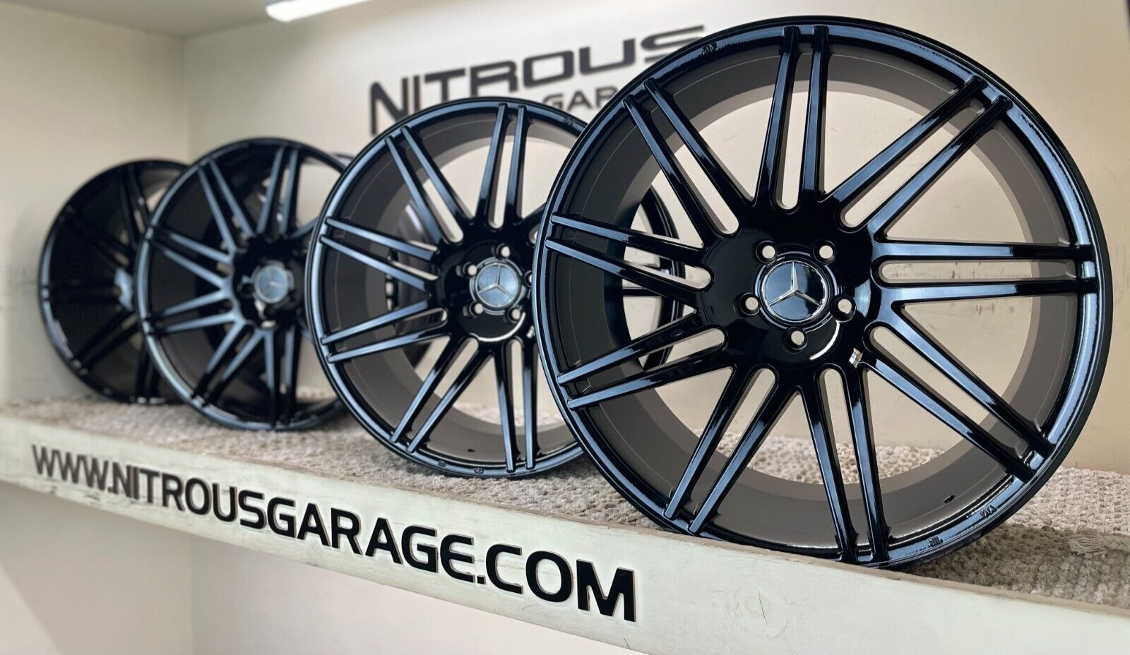 22 BLACK STAGGERED CONCAVE RF11 WHEELS MASERATI LEVANTE Q4 S GTS SQ4 2017-2024