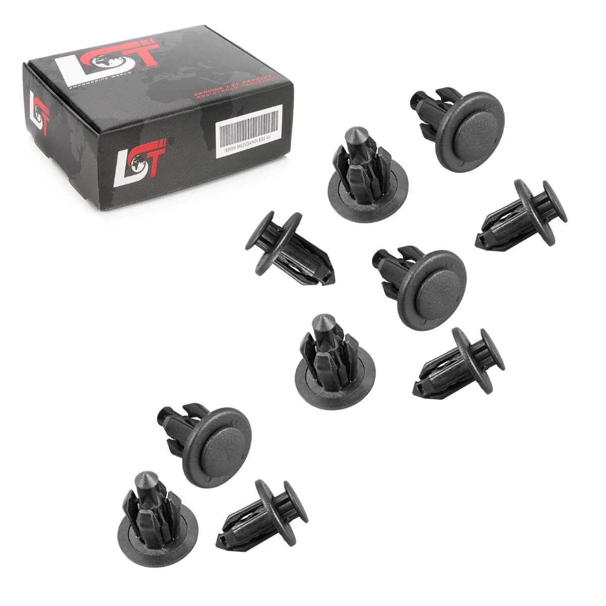 10x Bumpers Fender Underbody Fastening Clips Universal Ø 12mm