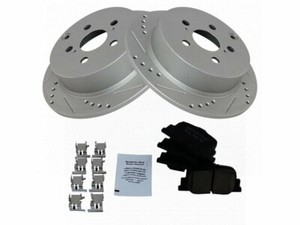 A-Preiu 12.60 In (320 ) Rear Solid Disc Brake Rotors Ceraic Pads - Foto 3