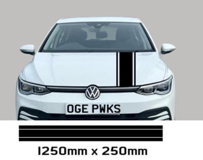 Universal Auto Streifen Rallye Aufkleber Sport Rennaufkleber für Kapuze, Motorhaube, Stand