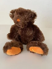 Hershey’s Reese's Pieces Plush Stuffed Brown & Orange Teddy Bear Animal 2014 7”