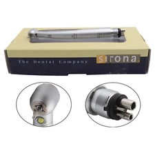 Sirona T3 Racer Dental High Speed Handpiece LED Fiber Optic Torque Push 4Hole
