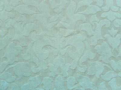 Sanderson Vorhang Stoff TUNIS 0,5 m Damast gewebtes Design 50 cm - Perle