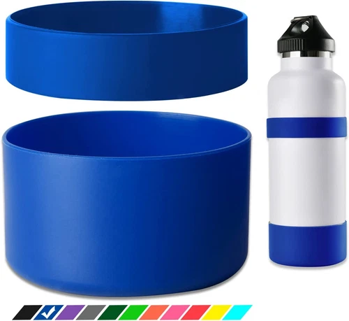Silicone Double Protective Bottle Boot/Bottle Sleeve for Hydro Flask 12 to 40oz - Picture 7 of 46