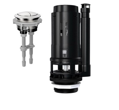 R&T A2422M 3-Inch Dual Flush Valve Top Push Button Toilet Repair Kit 2-Piece
