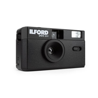 Ilford Sprite 35-II Black 35mm Analog Camera Camera with Flash